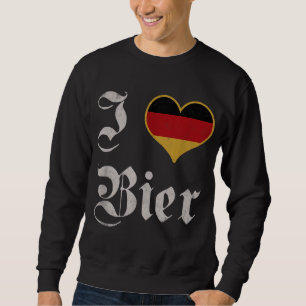 I Love German Beer Oktoberfest Munich Drink Bier Sweatshirt