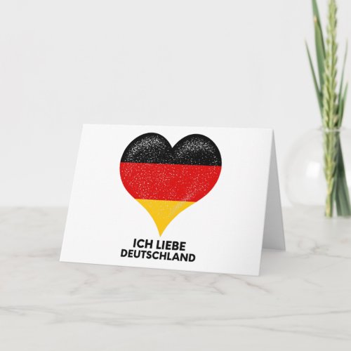I love German people and Germany country Heart Card