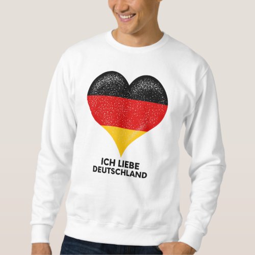 I love German people and Germany country Heart Sweatshirt