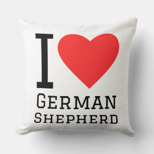 I love German shepherd Throw Pillow