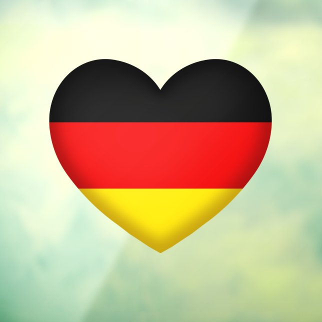 I Love Germany Black Red Gold German Pride Decal (Sheet 3)