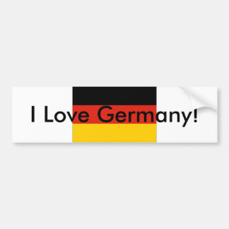 I Love Germany! bumper sticker
