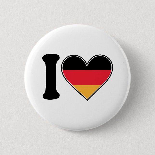 I Love Germany Button (Front)