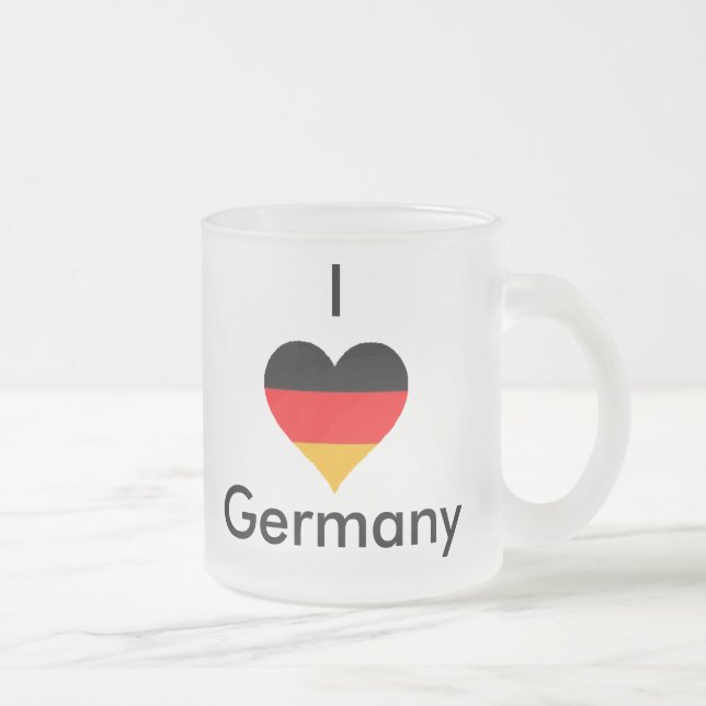 I love Germany glass mug! Frosted Glass Coffee Mug (Right)