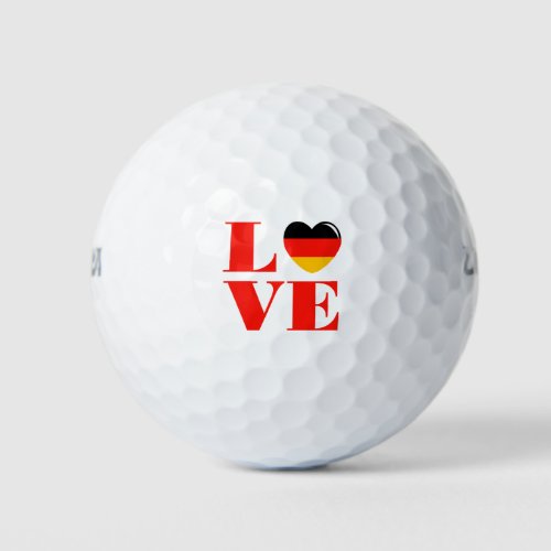 I love Germany Golf Balls