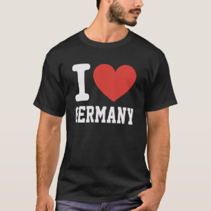 I Love Germany Heart Souvenir Lovers Pride Travel T-Shirt