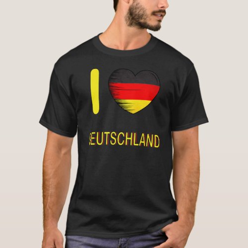 I Love Germany My Home Country Heart Germany T_Shirt