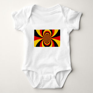 I Love Germany National Flag Colors Art Print Baby Bodysuit