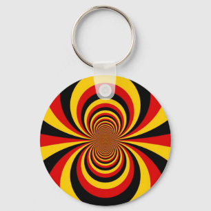 I Love Germany National Flag Colors Art Print Keychain