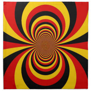 I Love Germany National Flag Colors Art Print Napkin