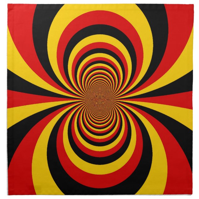 I Love Germany National Flag Colors Art Print Napkin (Front)