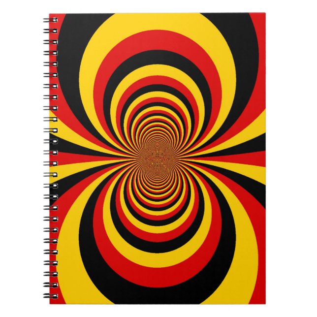 I Love Germany National Flag Colors Art Print Notebook (Front)