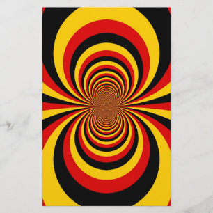 I Love Germany National Flag Colors Art Print Stationery