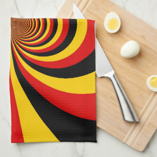I Love Germany National Flag Colors Art Print Towel