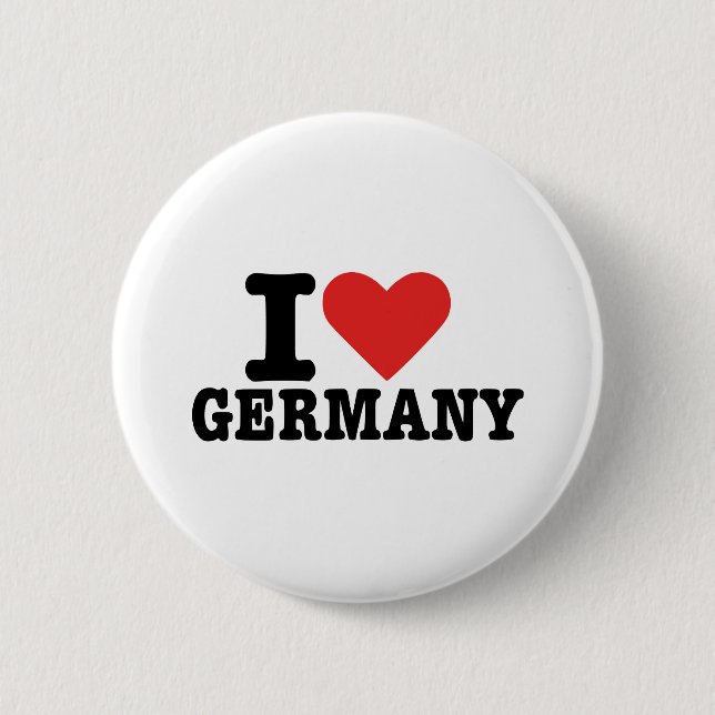 I love Germany Pinback Button (Front)