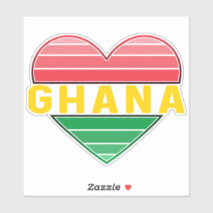 I Love Ghana, Ghanaian Heart Sticker