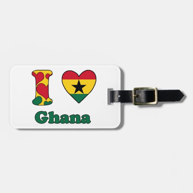 I love Ghana Luggage Tag (Front Horizontal)