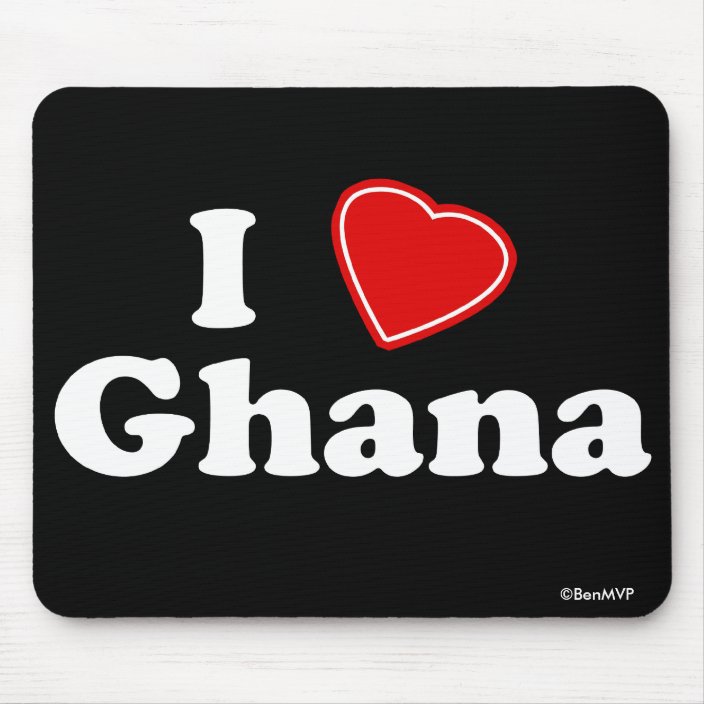 I Love Ghana Mouse Pad