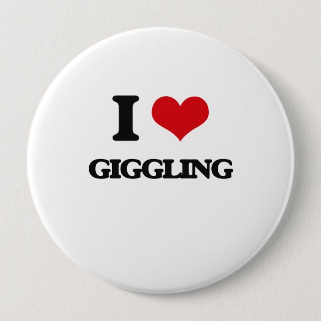 I love Giggling Button (Front)