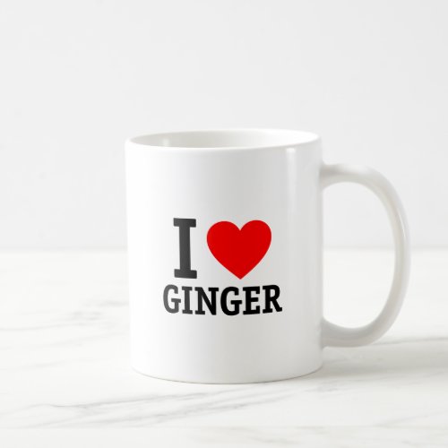 I Love Ginger Coffee Mug