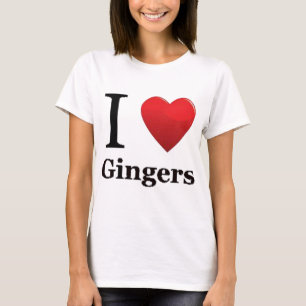 I Love Gingers T Shirt
