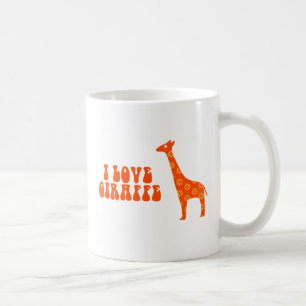 I Love Giraffe (Orange) Coffee Mug