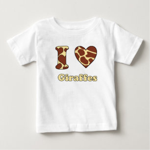I love Giraffes Baby T-Shirt