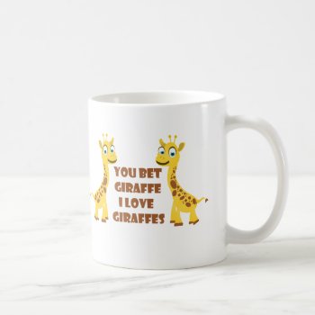 I Love Giraffes Coffee Mug by capturedbyKC at Zazzle