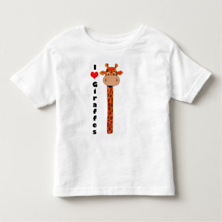 I love giraffes toddler t-shirt