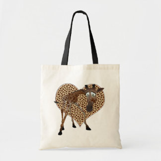I Love Giraffes Tote Bag