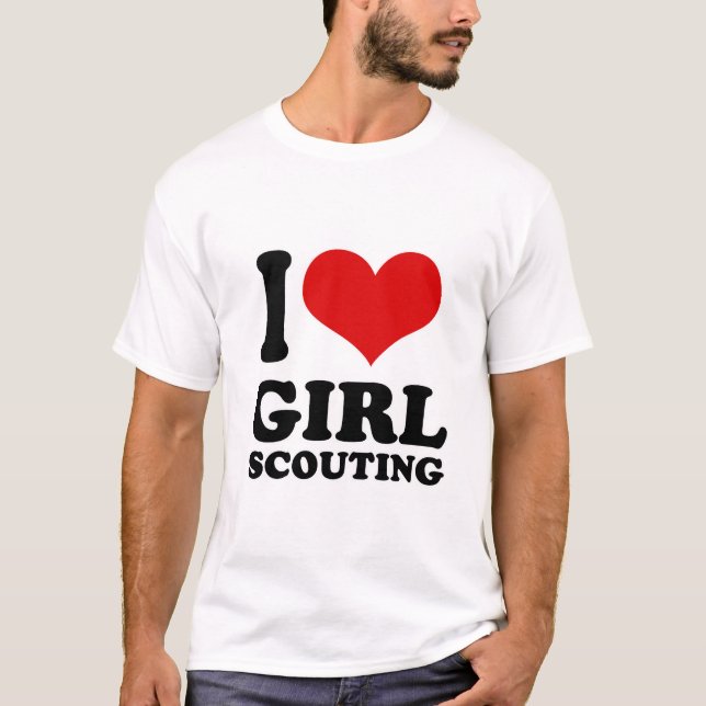 I Love girl scouting T-Shirt (Front)