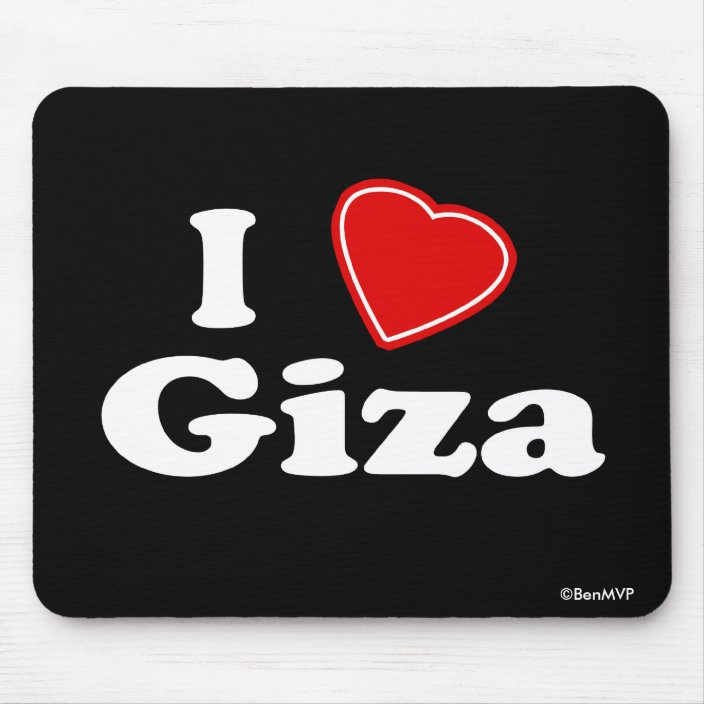 I Love Giza Mouse Pad