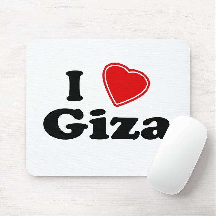 I Love Giza Mouse Pad
