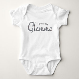 I love Glamma baby bodysuit