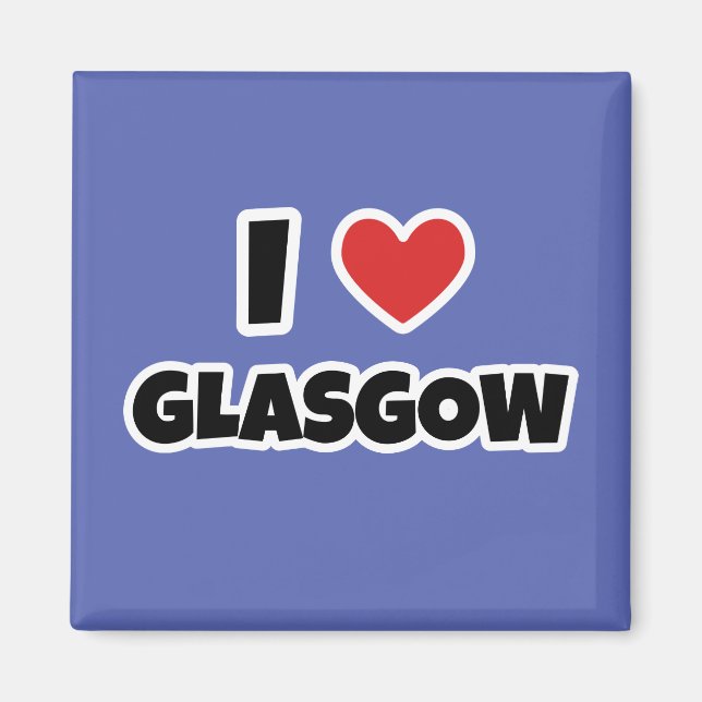 I love Glasgow Magnet (Front)