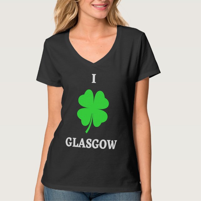 I LOVE GLASGOW T-Shirt (Front)