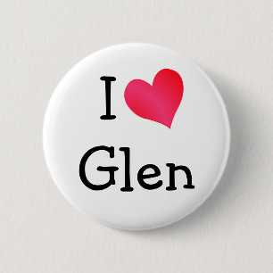 I Love Glen Pinback Button