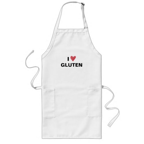 I Love Gluten Long Apron
