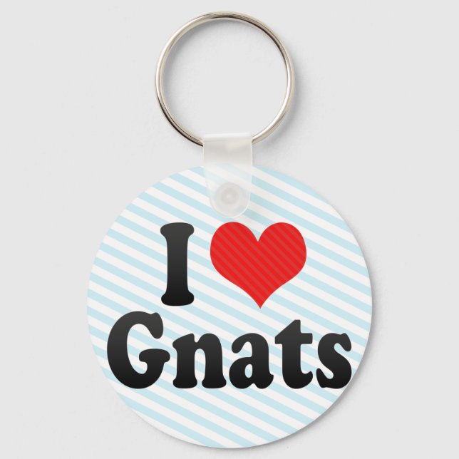 I Love Gnats Keychain (Front)