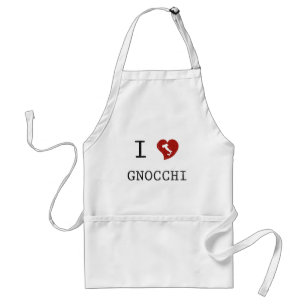 I Love Gnocchi Adult Apron