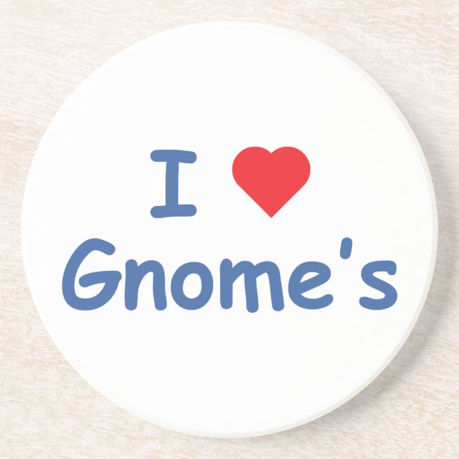 I love Gnome's Sandstone Coaster (Front)