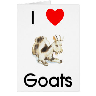 I love goats Card