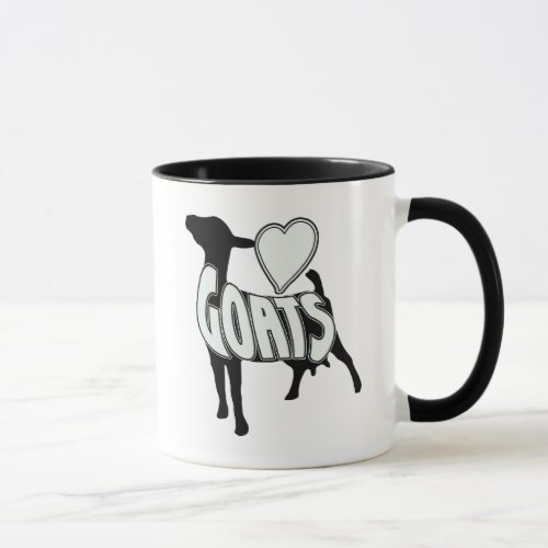 I LOVE GOATS LOGO ICON MUG