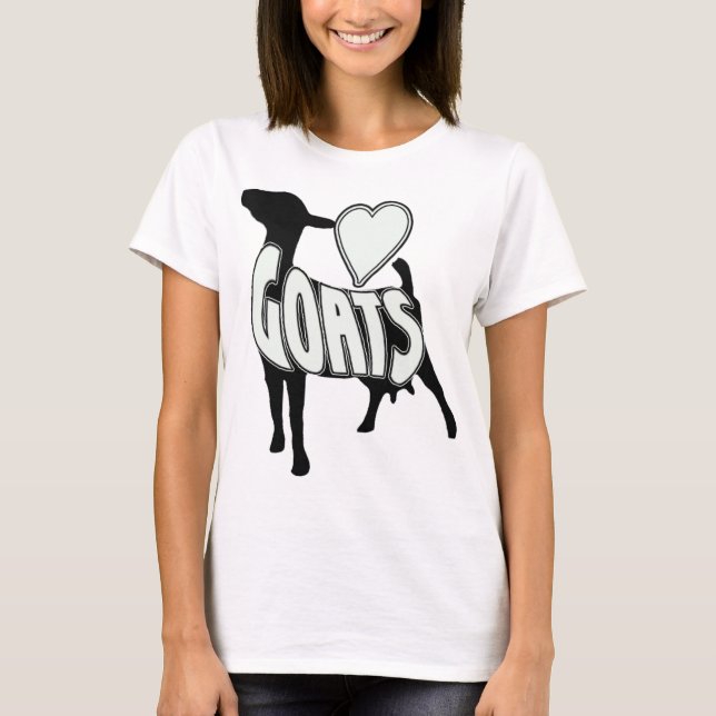 I LOVE GOATS LOGO ICON T-Shirt (Front)