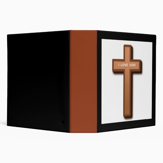 "I LOVE GOD" CROSS BINDER (Background)