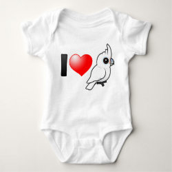 I Love Goffin's Cockatoos Baby Jersey Bodysuit