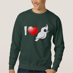 I Love Goffin's Cockatoos Men's Basic Sweatshirt