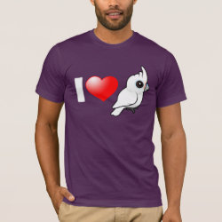 I Love Goffin's Cockatoos Men's Basic American Apparel T-Shirt