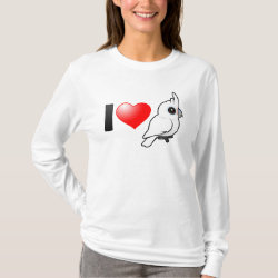 I Love Goffin's Cockatoos Women's Basic Long Sleeve T-Shirt