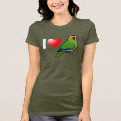 I Love Golden-capped Conures Women's Bella Jersey T-Shirt